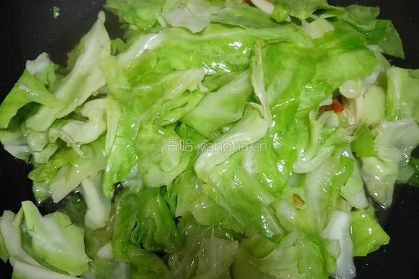 手撕包菜的做法图解4