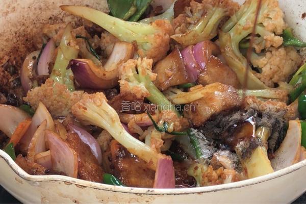 干锅花菜的做法图解16