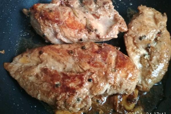 煎鸡胸脯肉的做法图解6