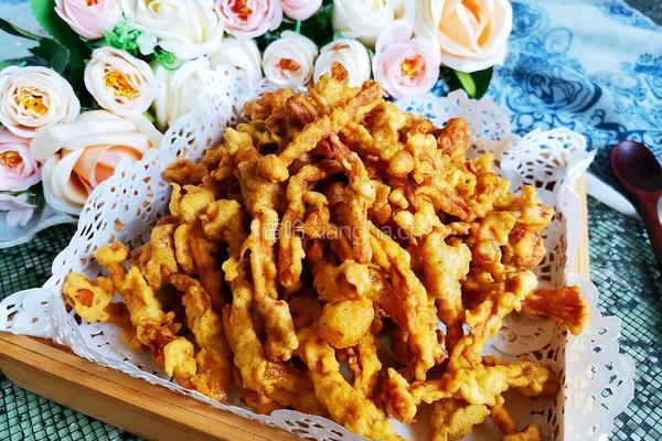 酥炸海鲜菇的做法图解15