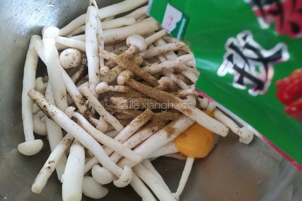 酥炸海鲜菇的做法图解6