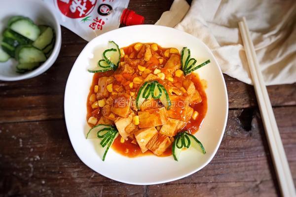 糖醋冻豆腐的做法图解15