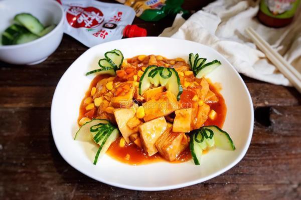 糖醋冻豆腐的做法图解16