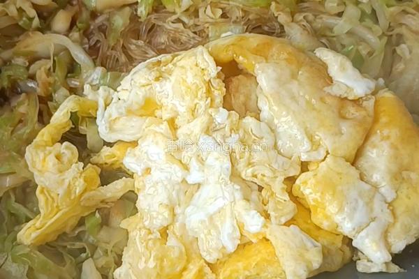 洋白菜炒粉丝的做法图解8