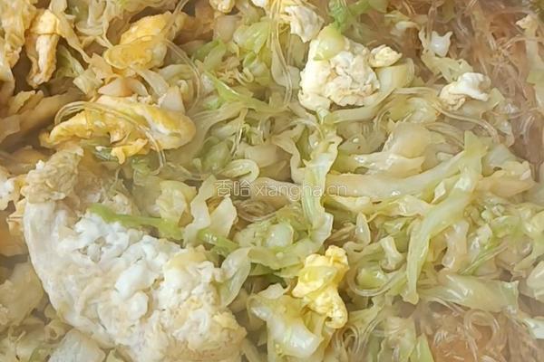 洋白菜炒粉丝的做法图解10