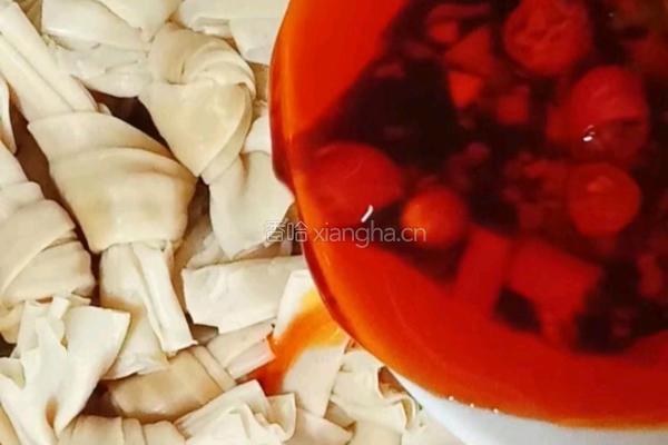 凉拌豆结的做法图解10