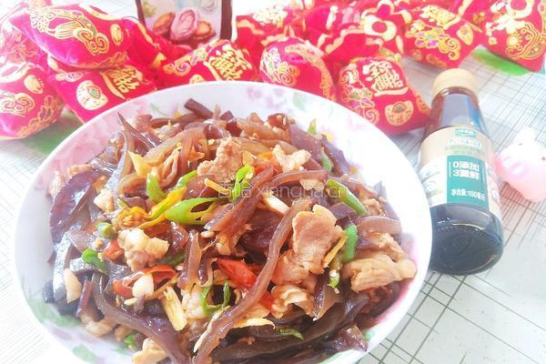 毛木耳炒肉的做法图解13