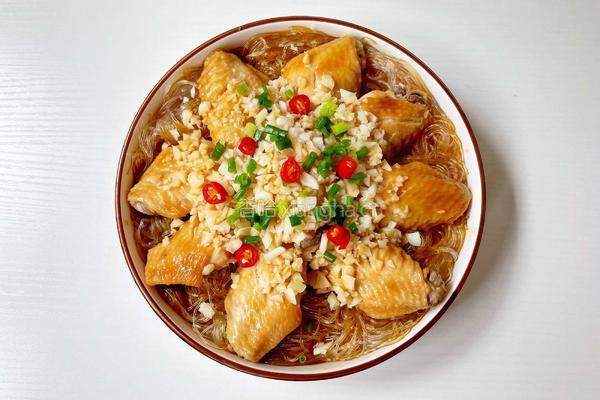 蒜蓉粉丝蒸鸡翅的做法图解13