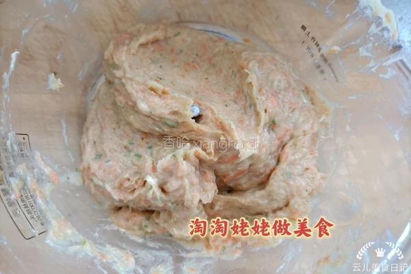 鸡肉蔬菜肠的做法图解8