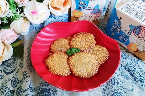 蛋白芝麻薄脆的做法图解12