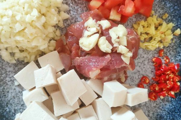 破土的劲草（千叶豆腐炒瘦肉）的做法图解1