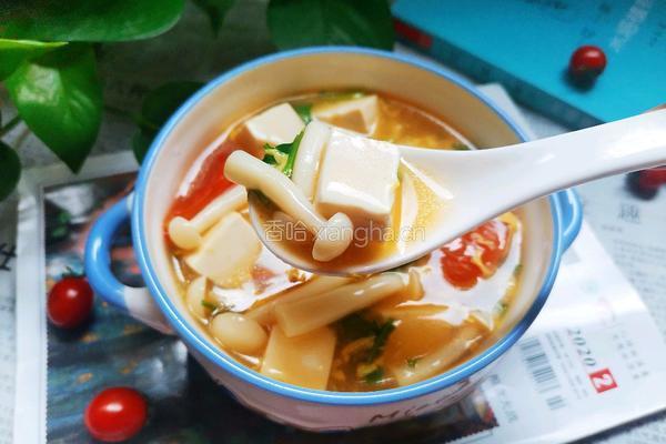 白玉菇豆腐汤的做法图解14