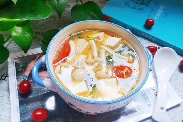 白玉菇豆腐汤的做法图解15