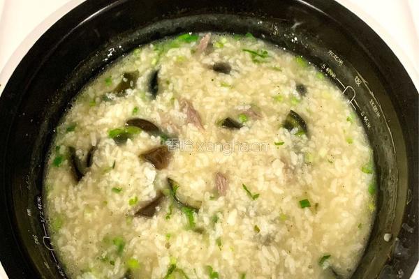皮蛋瘦肉粥的做法图解9