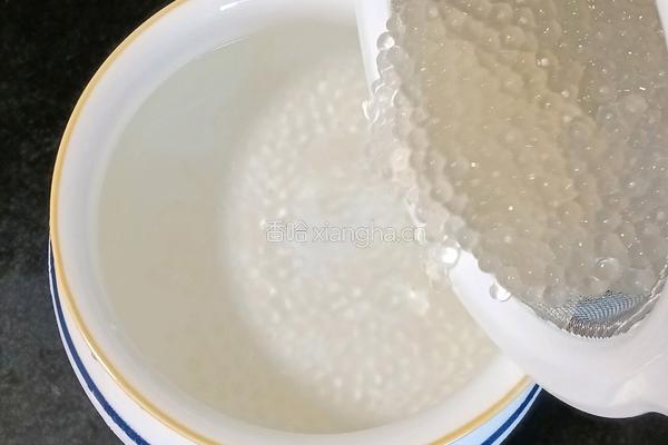 牛奶西瓜西米露的做法图解6