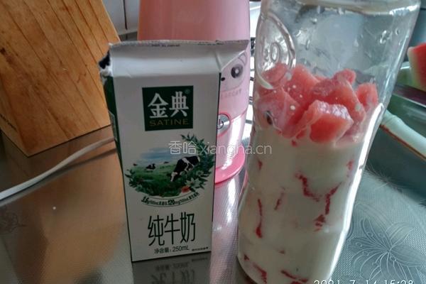 西瓜奶昔的做法图解6