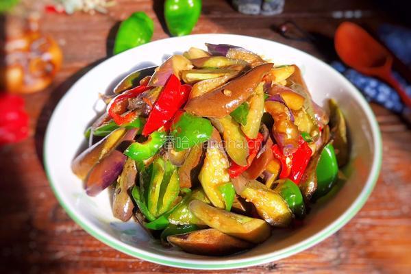 原始青椒炒茄子的做法图解13