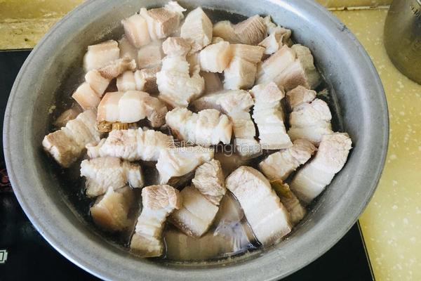 砂锅红烧肉炖豆腐的做法图解2