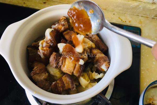 砂锅红烧肉炖酸菜的做法图解3