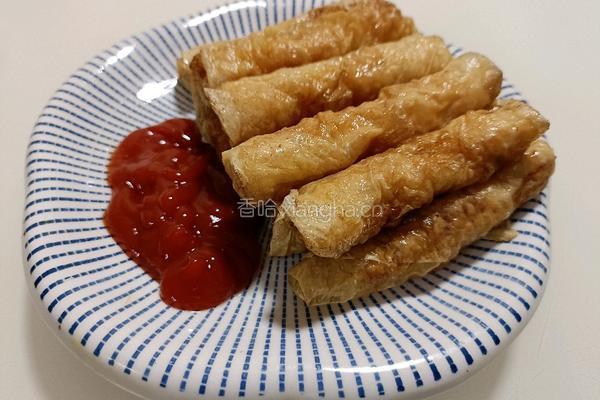 虾仁腐皮卷的做法图解20