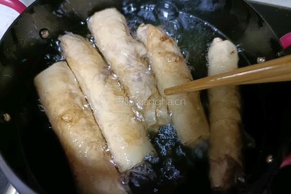虾仁腐皮卷的做法图解17