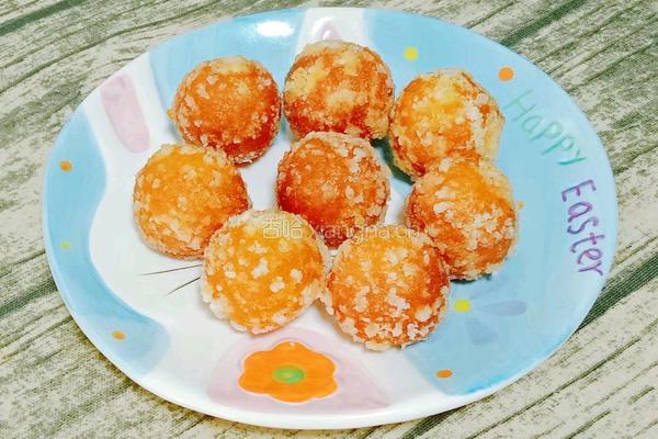 炸南瓜丸子的做法图解13