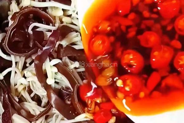 凉拌木耳金针菇的做法图解13