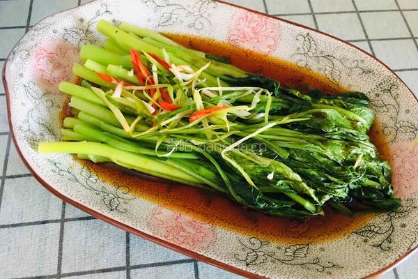 白灼菜心的做法图解10
