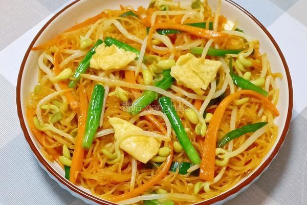 韭菜豆芽炒米粉的做法图解16