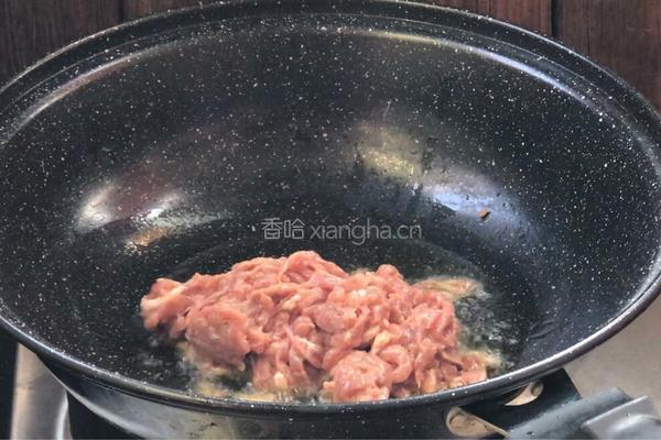 空心菜梗炒肉丝的做法图解8