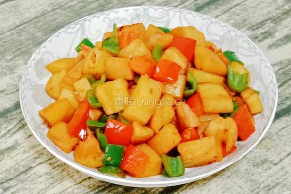 双椒炒莲藕的做法图解11