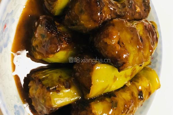 尖椒酿肉的做法图解7