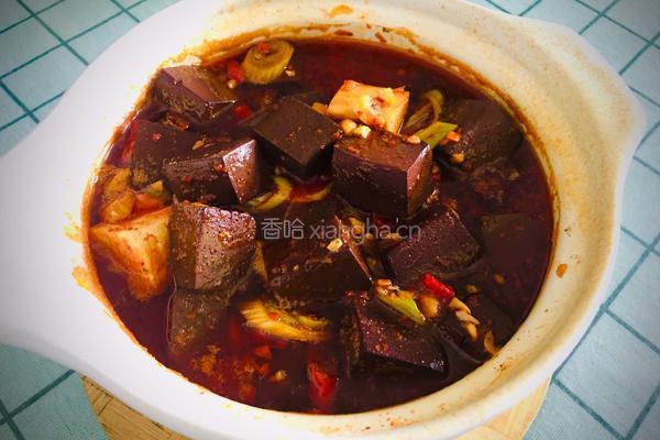 蒜蓉辣酱鸭血煲的做法图解14