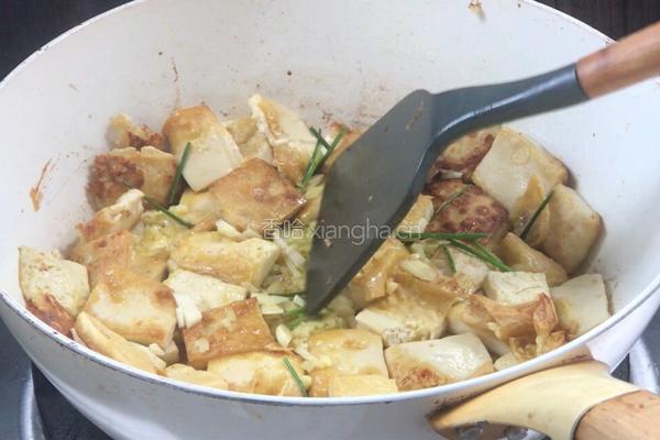 青番茄酱烧豆干的做法图解7