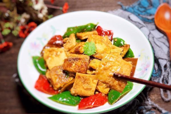 青番茄酱烧豆干的做法图解13