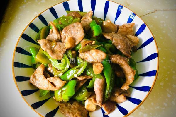 青椒炒过油肉的做法图解17