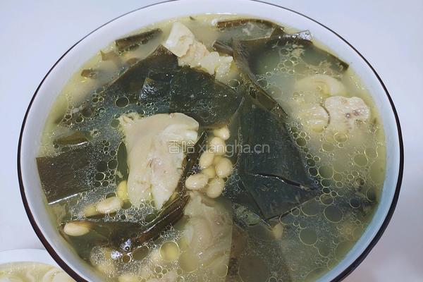 海带黄豆猪蹄汤～儿童餐的做法图解3