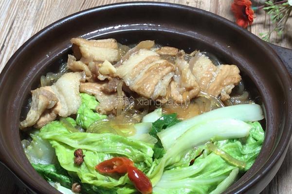 五花肉炖白菜粉条的做法图解16