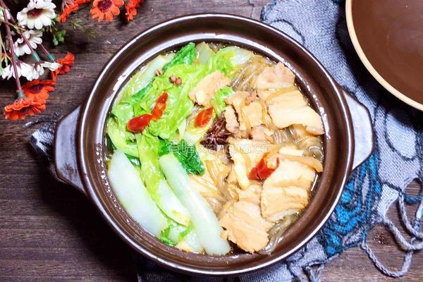 五花肉炖白菜粉条的做法图解18