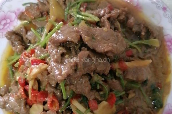 小炒牛肉的做法图解8