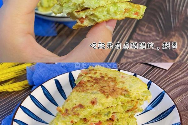 芹菜柿子鸡蛋饼，神仙搭配！的做法图解5