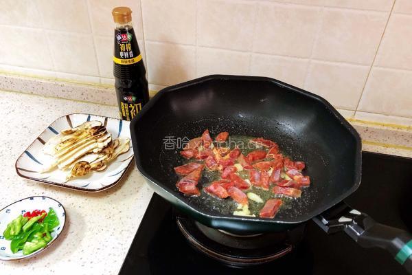 小炒松茸牛肉的做法图解4