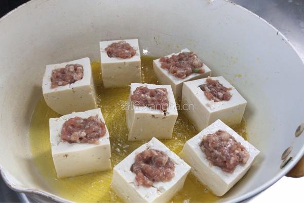 豆腐酿肉的做法图解11