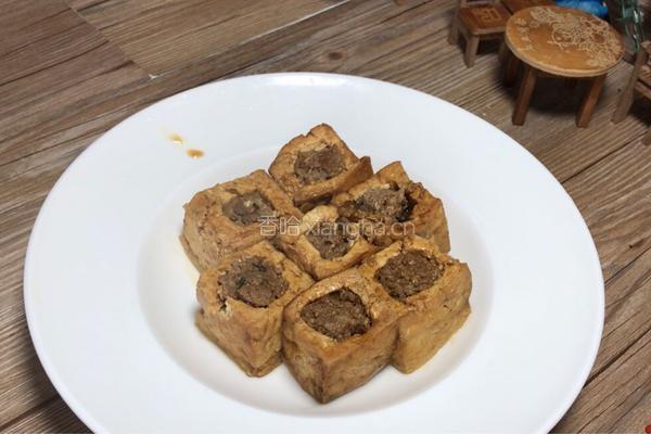 豆腐酿肉的做法图解16