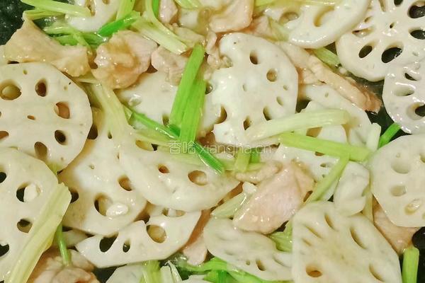 莲藕炒肉片的做法图解15