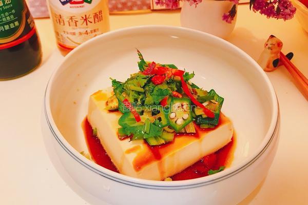 秋葵拌豆腐的做法图解8