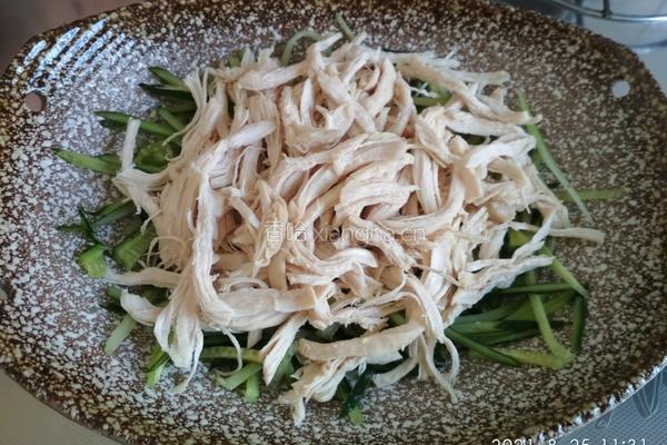 黄瓜拌鸡胸肉的做法图解14