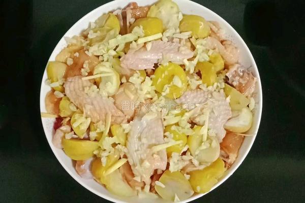 家常板栗蒸鸡的做法图解10