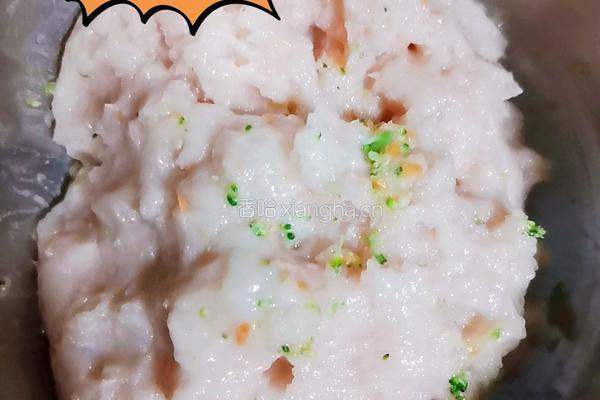 减脂鸡肉蔬菜饼的做法图解3