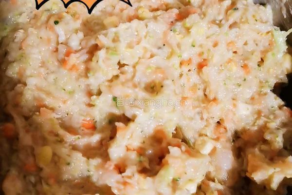 减脂鸡肉蔬菜饼的做法图解5